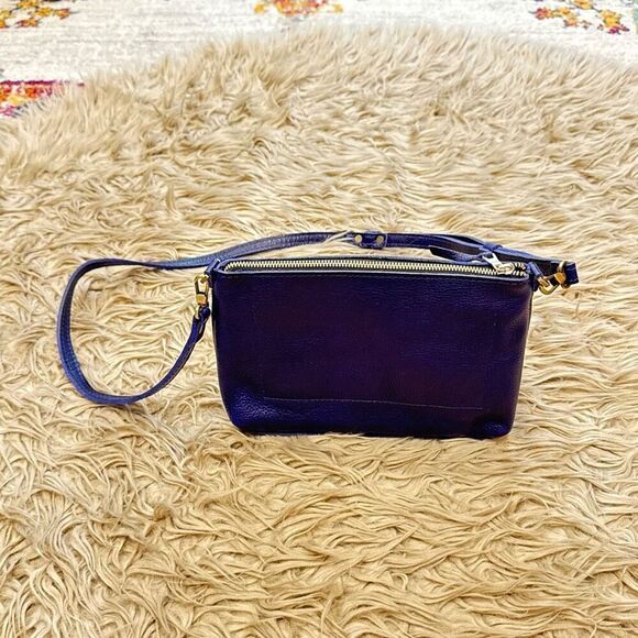 Portland leather goods poppy bag in cobalt - Picture 7 of 14